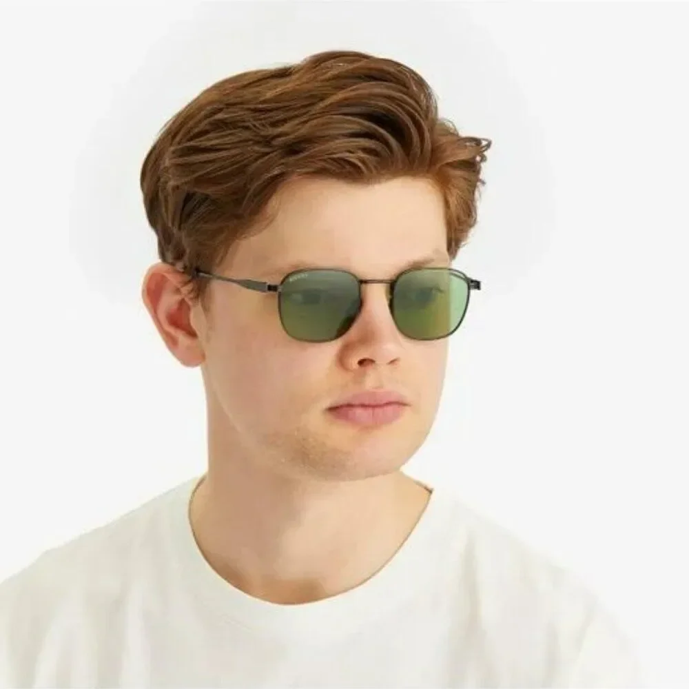 Gucci Women Sunglasses Metal Black Green Square GG1876S 004 NEW AUTHENTIC